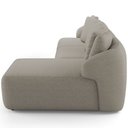 Ver imagem 7 de Sofá 4 Lugares com Chaise Direito Sala Living 288cm Arlo F04 Linho Bege Escuro - Lyam Decor