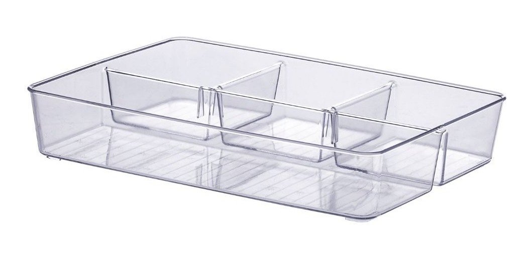 Organizador Transparente Multiuso Escritório Mesa Armário Rp Diamond - 2