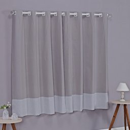 Enxoval de Bebe Kit de Berço Americano Cortina Algodão Menino Menina 8 Peças:chevron Cinza - 6