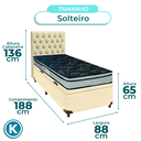 Ver imagem 3 de Cama + Bau Blindado e Colchão D28 Solteiro - Conforto Paropas + Cabeceira