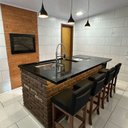 Ver imagem 2 de Conjunto 04 Banquetas Alta em Madeira Maciça Nápoles Preto/Pinhão