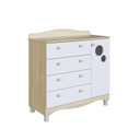 Ver imagem 2 de Cômoda Infantil 4 Gavetas e 1 Porta Linha Encanto