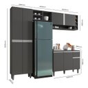 Ver imagem 3 de Cozinha Mod. Completa Vanessa 230cm C/ Armário Aéreo Ajl