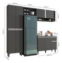 Ver imagem 3 de Cozinha Mod. Completa Vanessa 230cm C/ Armário Aéreo Ajl