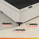 Ver imagem 7 de Cama Box com Baú Solteiro 0,88m Prince Branco
