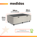 Ver imagem 3 de Cama Box com Baú Solteiro 0,88m Prince Branco
