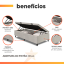 Ver imagem 4 de Cama Box com Baú Solteiro 0,88m Prince Branco