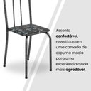 Ver mais imagens de Conjunto de Mesa Tubular 100cm X 60cm Tampo em Granito com 4 Cadeiras