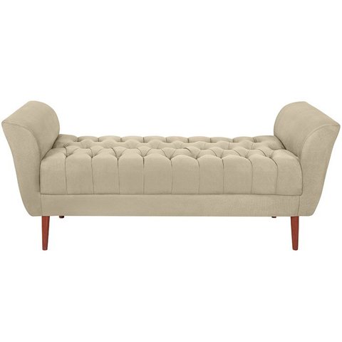 Recamier Grecia 150cm Suede Bege MPassos