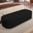 Ver imagem 6 de Kit 02 Puffs Decorativos Orgânico para Living Quarto 195cm Doha W01 Linho Chumbo - Lyam Decor