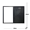 Ver imagem 5 de Janela Veneziana 3 Folhas com Tela Mosquiteira Linha 25 120x120