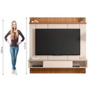 Ver imagem 7 de Painel para Tv até 65 Polegadas Ripado Impressão 3d com Nicho Viena Madeirado/off White Caemmun