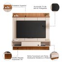 Ver imagem 6 de Painel para Tv até 65 Polegadas Ripado Impressão 3d com Nicho Viena Madeirado/off White Caemmun