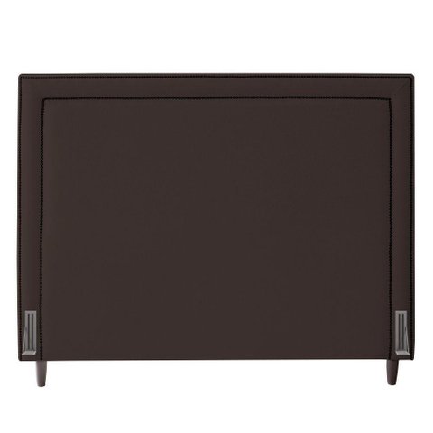 Cabeceira King Size Maísa 195cm C/ Frame Suede Marrom