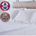 Ver imagem 4 de Jogo De Cama Lençol Queen 4 Peças 300 Fios 100% Algodão Adamascado 158x198cm - BF Colchões