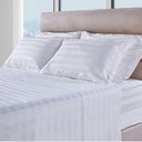 Ver imagem 2 de Jogo De Cama Lençol Queen 4 Peças 300 Fios 100% Algodão Adamascado 158x198cm - BF Colchões