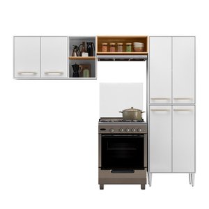 Armário Modulado para Cozinha Compacta 6 Portas Mariah