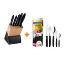 Ver imagem 1 de KIT - Faqueiro Plenus 6 Peças + 1 Faqueiro 30 Peças Ipanema Preto - Tramontina