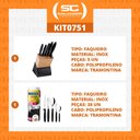 Ver imagem 2 de KIT - Faqueiro Plenus 6 Peças + 1 Faqueiro 30 Peças Ipanema Preto - Tramontina