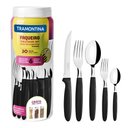 Ver imagem 6 de KIT - Faqueiro Plenus 6 Peças + 1 Faqueiro 30 Peças Ipanema Preto - Tramontina