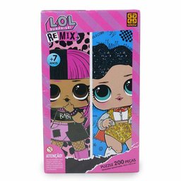 Quebra-Cabeça Infantil - 200 Peças - LOL Surprise Remix - Grow - 3