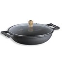 Ver imagem 2 de Frigideira com Alça de Ferro e Tampa de Vidro 2,9 Lts 26 Cm