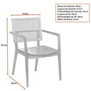 Ver imagem 3 de Cadeira para Mesa de Jantar Piter 55cm Madeira Maciça - Sallar Home