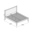 Ver imagem 4 de Cama de Casal 160cm 100% Madeira Maciça Topázio Marrom/Freijó