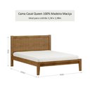 Ver imagem 3 de Cama de Casal 160cm 100% Madeira Maciça Topázio Marrom/Freijó