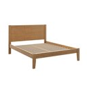 Ver imagem 2 de Cama de Casal 160cm 100% Madeira Maciça Topázio Marrom/Freijó
