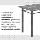 Ver mais imagens de Conjunto de Mesa Tubular 100x60cm Tampo em Topázio com 4 Cadeiras Dany Prata/Preto
