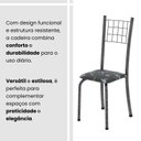 Ver imagem 6 de Conjunto de Mesa Tubular 100x60cm Tampo em Topázio com 4 Cadeiras Dany Prata/Preto