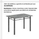 Ver imagem 7 de Conjunto de Mesa Tubular 100x60cm Tampo em Topázio com 4 Cadeiras Dany Prata/Preto