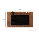 Ver mais imagens de Home P/ Tv até 65 Pol Lume/flow Ripado C/ Porta e Nichos 180x168cm Freijó/off White - Dj Móveis