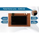 Ver imagem 2 de Home P/ Tv até 65 Pol Lume/flow Ripado C/ Porta e Nichos 180x168cm Freijó/off White - Dj Móveis
