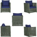 Ver imagem 5 de 4 Poltronas Madri Alumínio Corda Náutica Estofado 10 Trama Verde