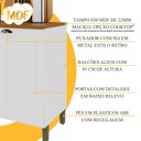 Ver imagem 5 de Conjunto de Cozinha Modulada 2 Peças Bari MDF sem Tampo Branco