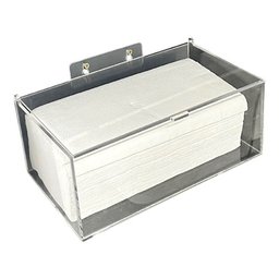 Dispenser Caixa Porta Lenços Papel Interfolha Parede Cristal - 1