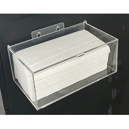 Dispenser Caixa Porta Lenços Papel Interfolha Parede Cristal - 6