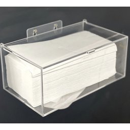 Dispenser Caixa Porta Lenços Papel Interfolha Parede Cristal - 2