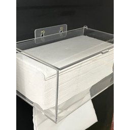 Dispenser Caixa Porta Lenços Papel Interfolha Parede Cristal - 5