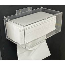 Dispenser Caixa Porta Lenços Papel Interfolha Parede Cristal - 3