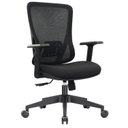 Ver imagem 3 de Kit 4 Cadeiras Escritório Diretor NR17 Ergonômica Tela Mesh Kappa Preto