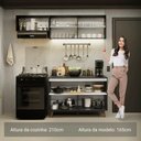 Ver imagem 2 de Armário de Cozinha Compacta 190cm Reims Madesa 08 Preto