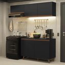 Ver imagem 1 de Armário de Cozinha Compacta 190cm Reims Madesa 08 Preto