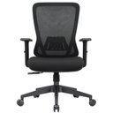 Ver imagem 7 de Kit 5 Cadeiras Escritório Diretor NR17 Ergonômica Tela Mesh Kappa Preto
