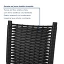 Ver imagem 6 de Kit 6 Cadeiras de Jantar Estofadas Corino Mariana Preto