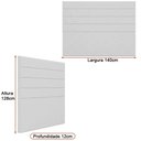 Ver imagem 2 de Cabeceira para Cama Box Casal 140cm Veso Courino Caramelo - Sallar Home