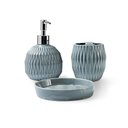 Ver imagem 1 de Jogo para Banheiro Lavabo 3 peças Gris Cinza - Haus Concept