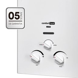 Aquecedor de Água a Gás Eos 7,5 Litros (gás Liquefeito de Petróleo) Exaustão Natural Branco - 2